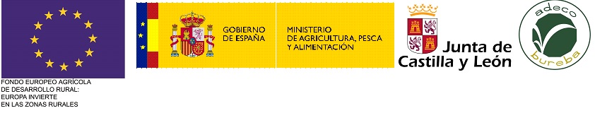 Logos UE, Mº Agricultura, JCyL, Adeco